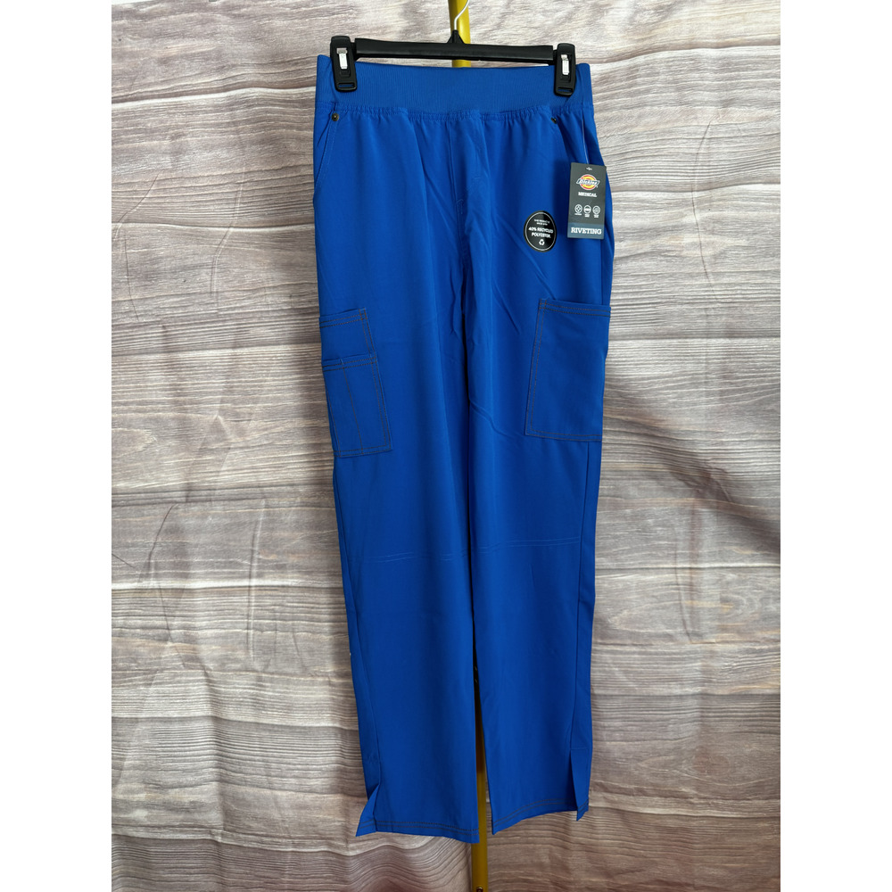 Dickies Riveting Women's Size XS Blue 6-Pocket Medical Scrub Bottoms - Picture 4 of 6